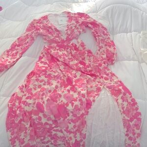 NWT Hello Molly Pink Cut out Vacation Dress SZ M 6